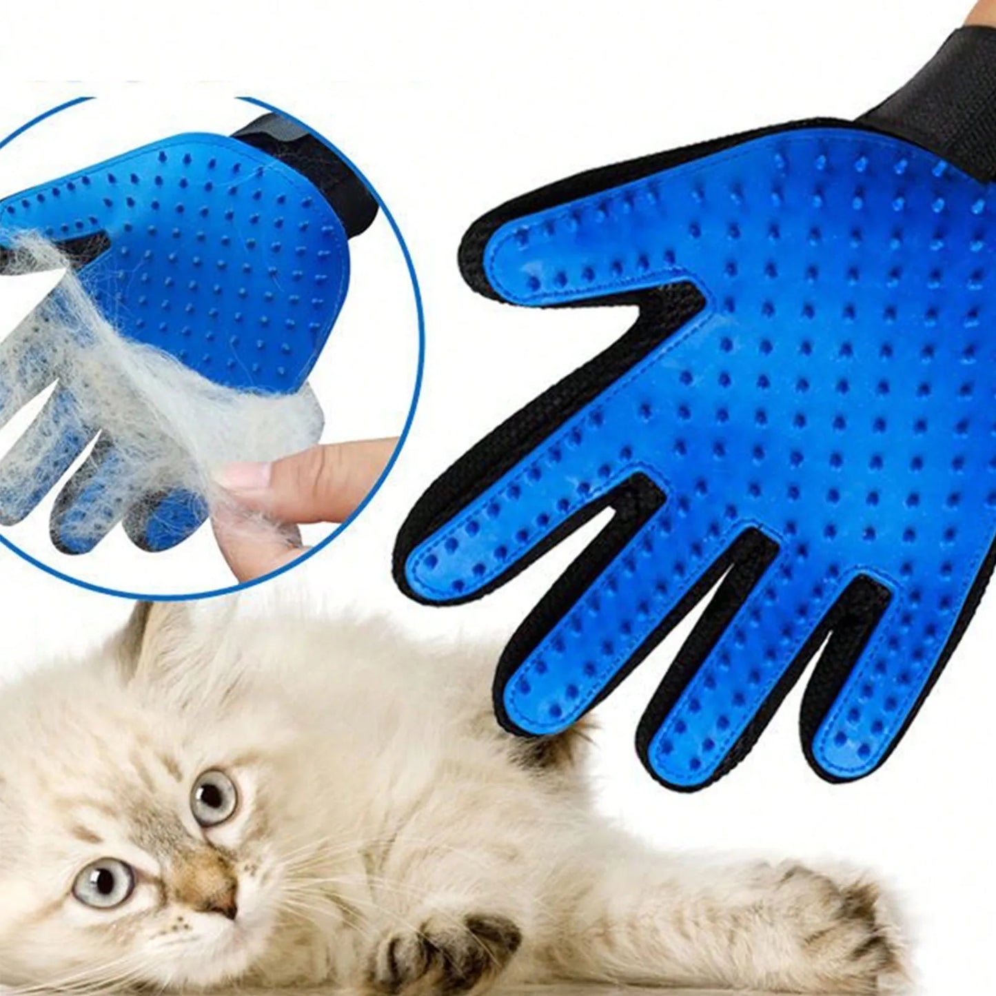 Pet Grooming Glove Brush for Dogs and Cats Hair Removal