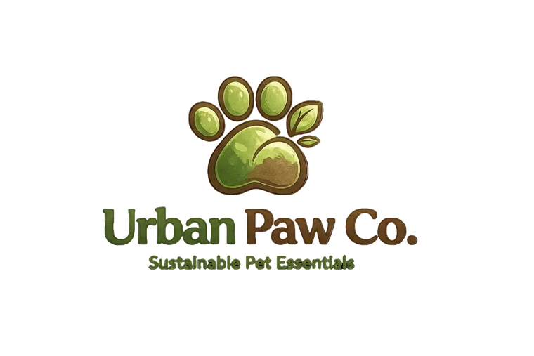 Urbanpawco logo with a green paw print design on a white background