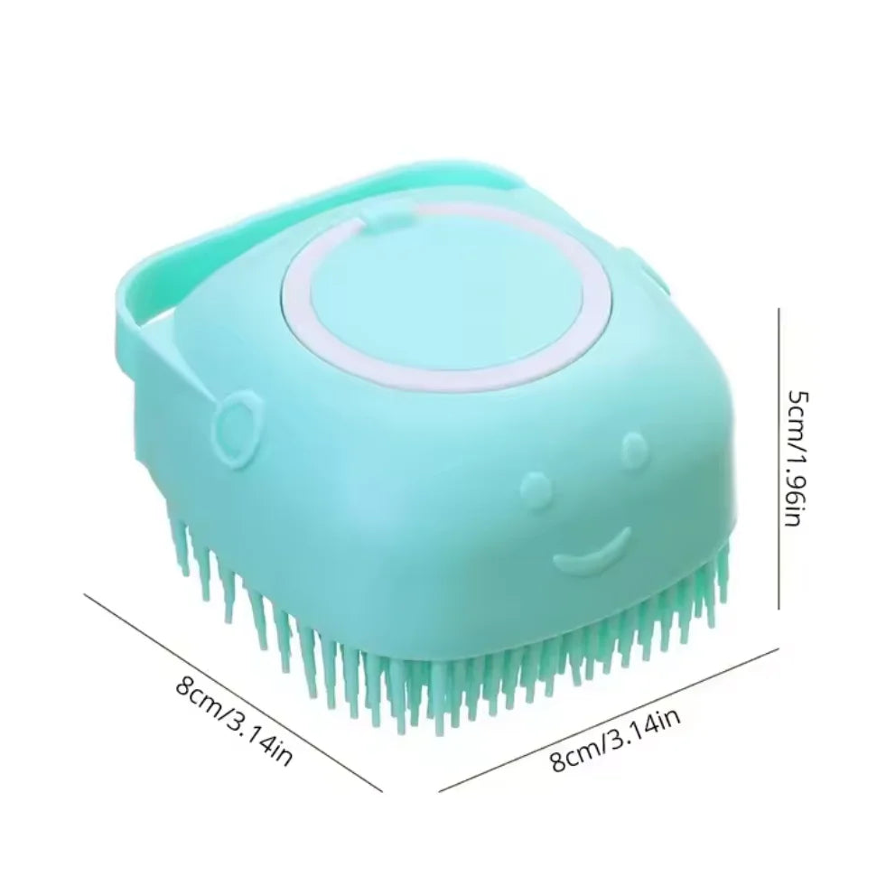 Pet Dog Shampoo Brush Soft Silicone Grooming Comb