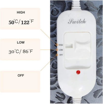 Pet Electric Heating Pad Adjustable Waterproof Mat for Dogs Cats
