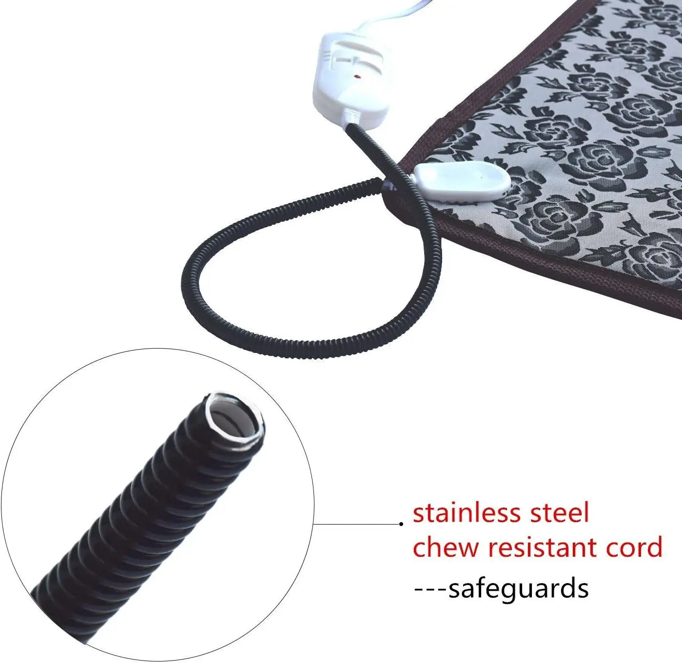 Pet Electric Heating Pad Adjustable Waterproof Mat for Dogs Cats