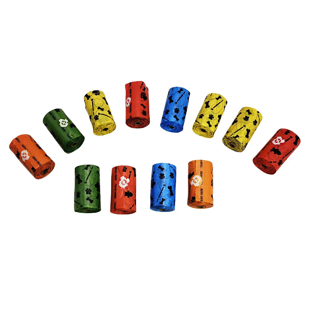 Biodegradable Dog and Cat Poop Bags with Dispenser