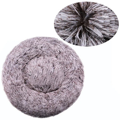 Round Plush Pet Bed for Large and Medium Dogs