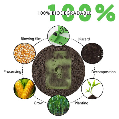 Biodegradable Dog Poop Bags with Dispenser Compostable Pet Waste Bags