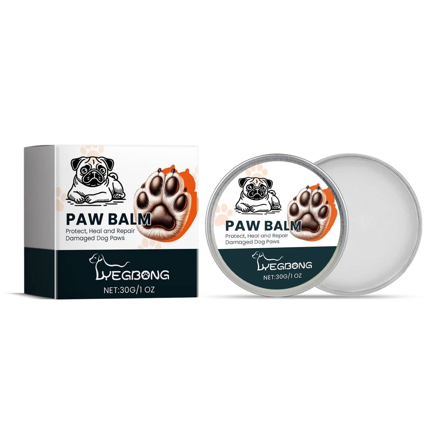 Paw Balm for Dogs Repair Dry Cracked Paws 30g
