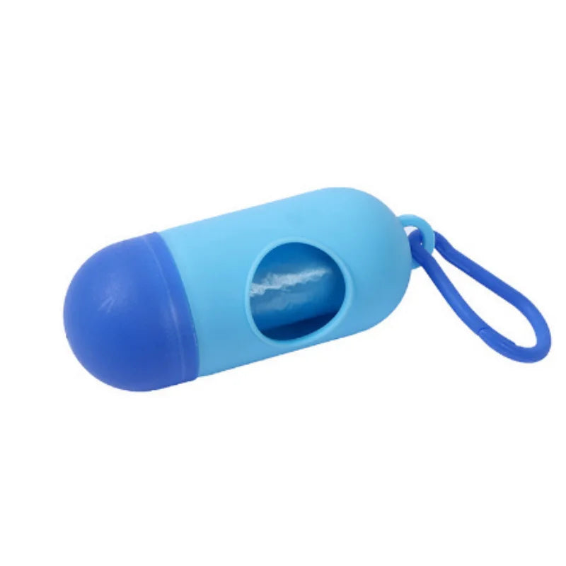Portable Dog Poop Bag Holder Capsule Shape Dispenser