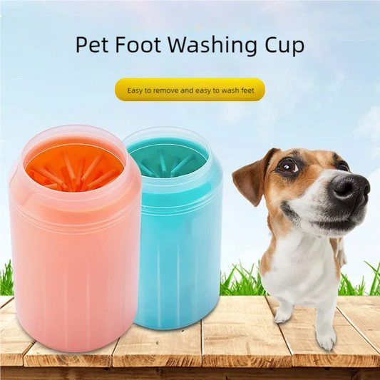Dog Paw Cleaner Cup Soft Silicone Foot Washing Brush