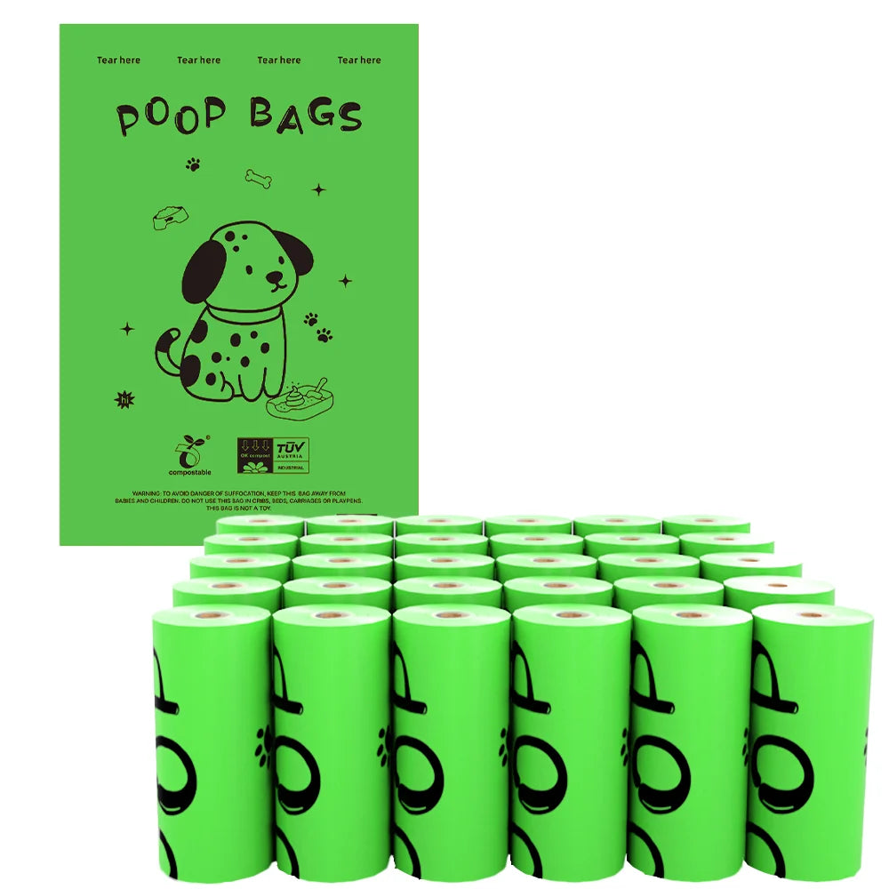 Biodegradable Dog Poop Bags with Dispenser Compostable Pet Waste Bags