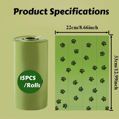 Biodegradable Dog Poop Bags Leak-Proof Pet Waste Bags