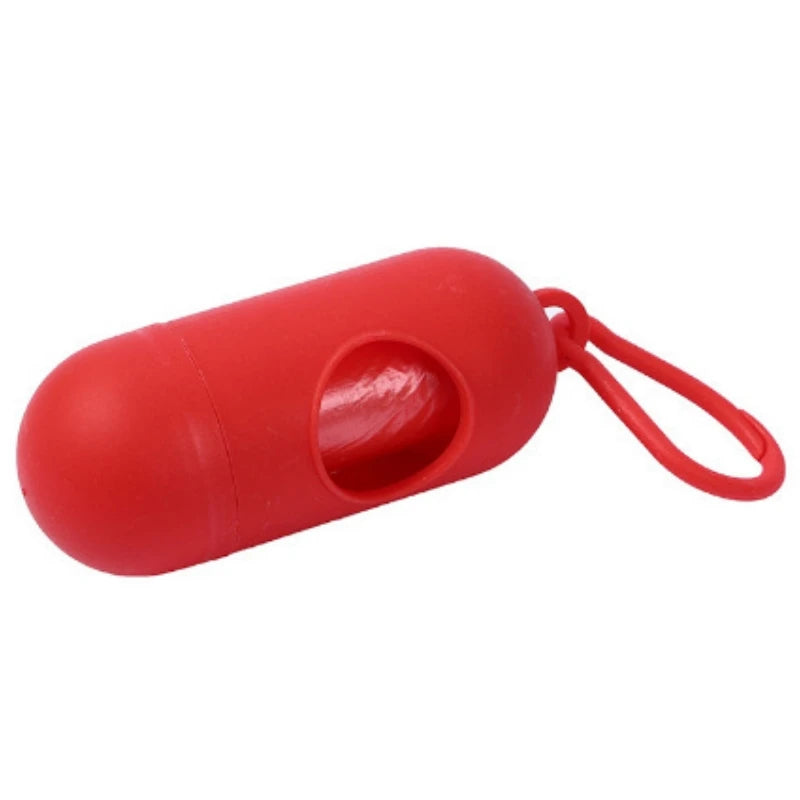 Portable Dog Poop Bag Holder Capsule Shape Dispenser