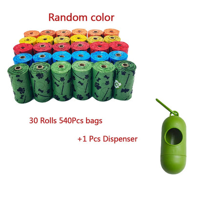 Biodegradable Dog and Cat Poop Bags with Dispenser