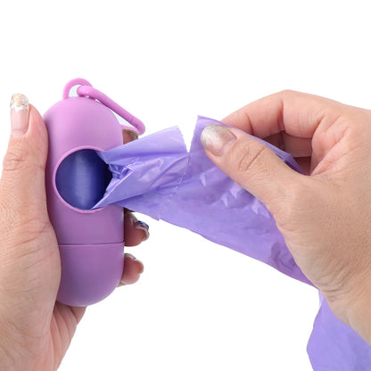 Portable Dog Poop Bag Holder Capsule Shape Dispenser