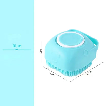 Pet Dog Shampoo Brush Soft Silicone Grooming Comb