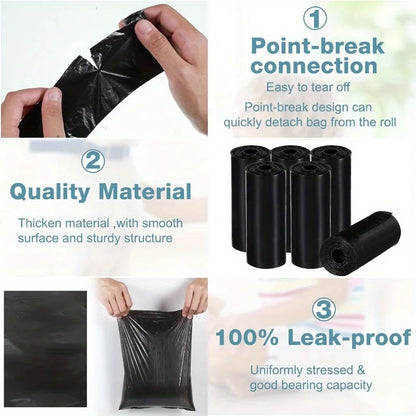 150 Count Dog Poop Bags with Bone Dispenser