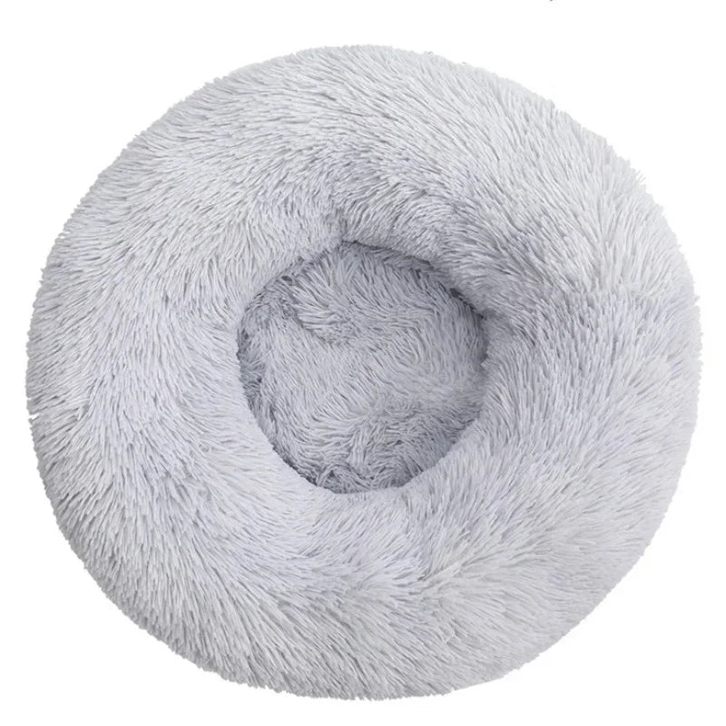 Round Plush Pet Bed for Large and Medium Dogs