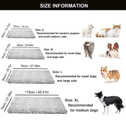 Self Heating Pet Mat Soft Dog and Cat Bed