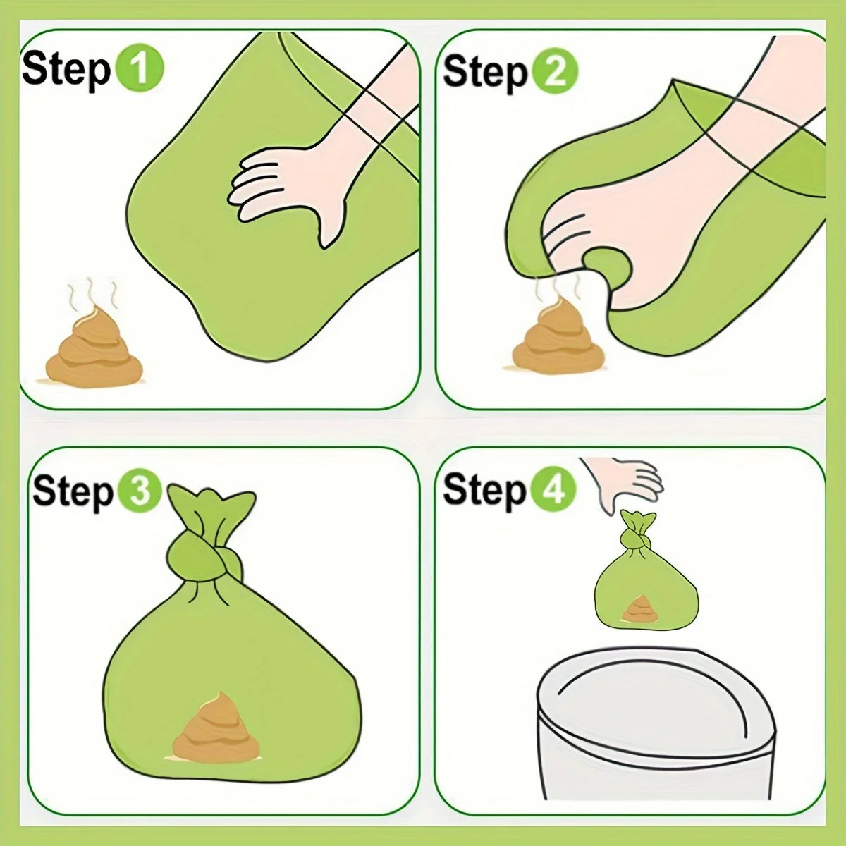 Biodegradable Dog Poop Bags Leak-Proof Pet Waste Bags