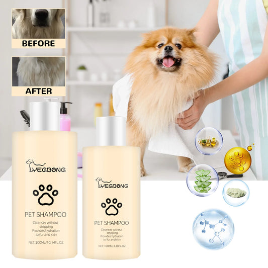 Anti Flea Dog Shampoo for Itching, Odor and Mite Removal