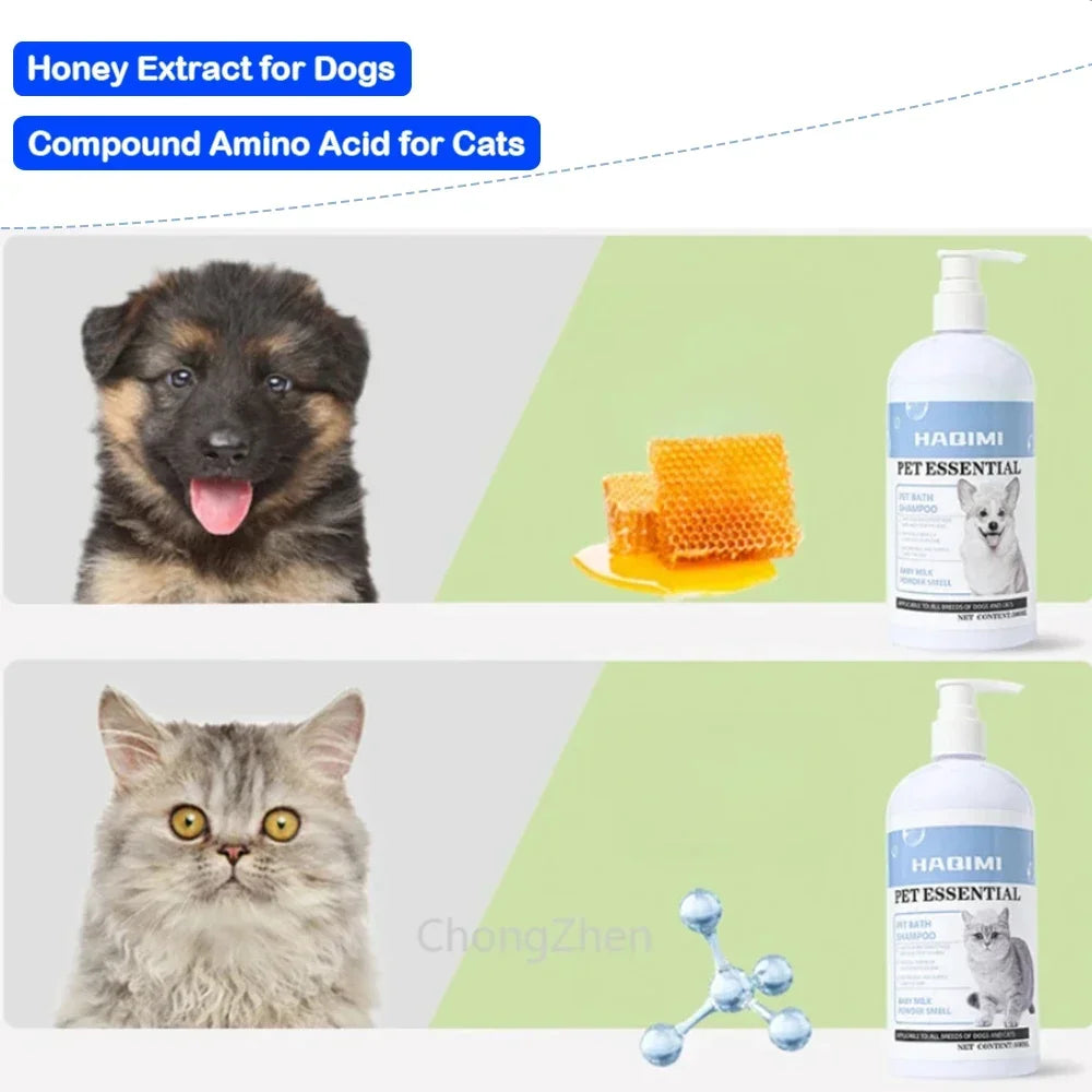 500ml Pet Bath Shampoo for Dogs and Cats