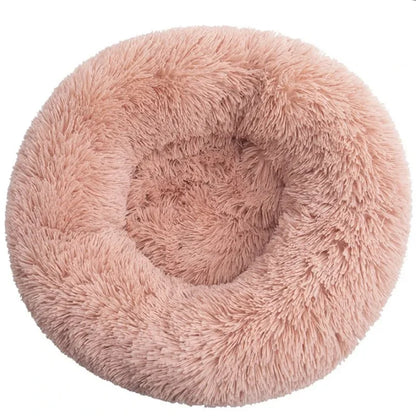 Round Plush Pet Bed for Large and Medium Dogs