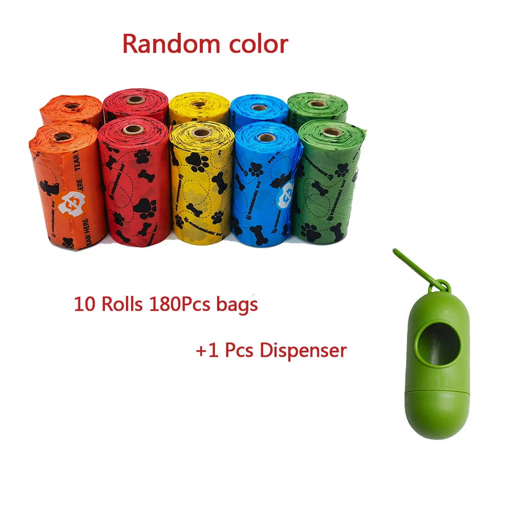 Biodegradable Dog and Cat Poop Bags with Dispenser