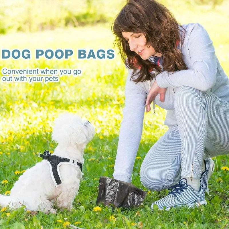 150 Count Dog Poop Bags with Bone Dispenser