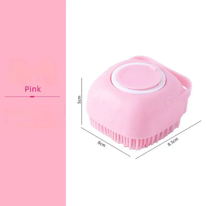 Pet Dog Shampoo Brush Soft Silicone Grooming Comb