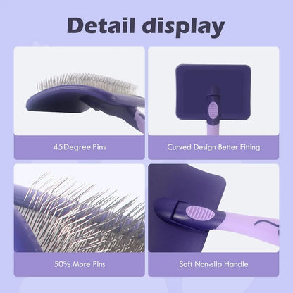 Dog Grooming Brush for Detangling Dematting and Shedding Control