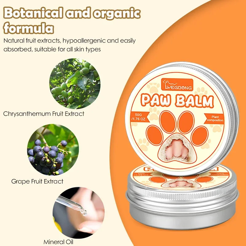 Pet Paw Moisturizing Cream Natural Balm for Dogs and Cats