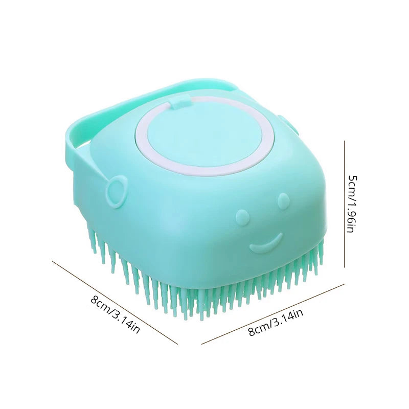 Soft Silicone Pet Bathing Brush for Dog and Cat Grooming