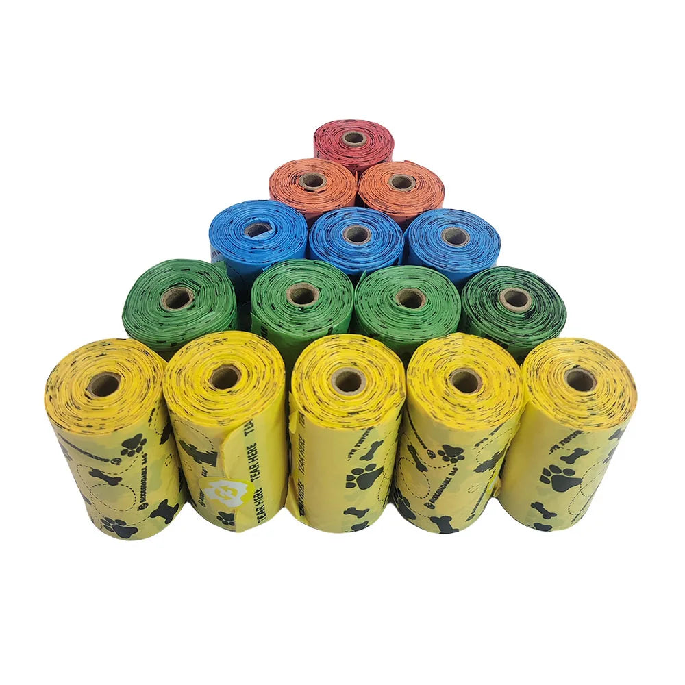 Biodegradable Dog and Cat Poop Bags with Dispenser
