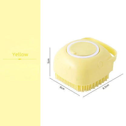 Pet Dog Shampoo Brush Soft Silicone Grooming Comb