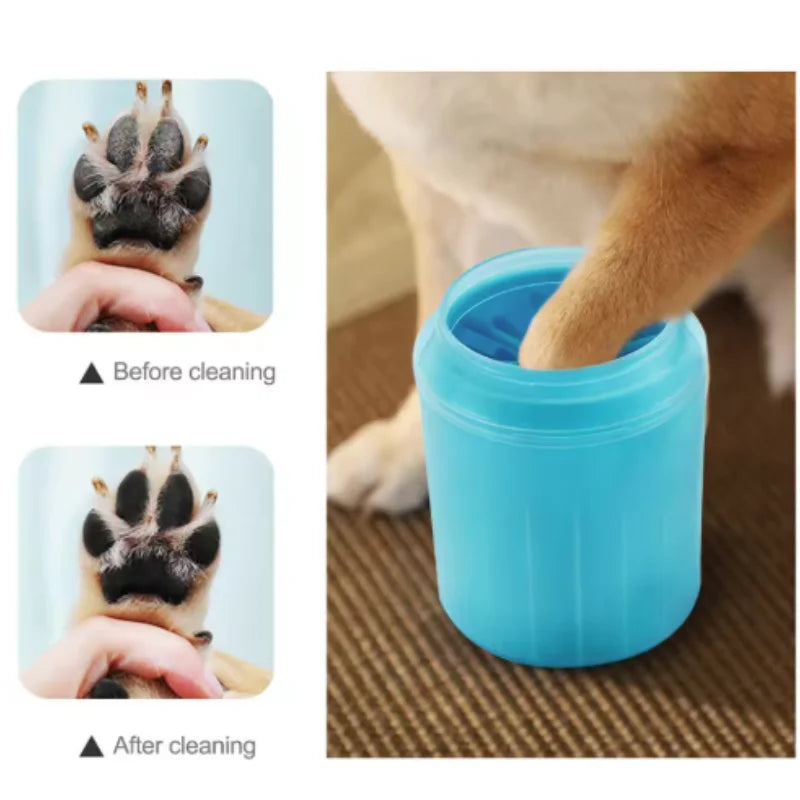 Dog Paw Cleaner Cup Soft Silicone Foot Washing Brush