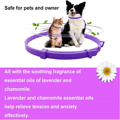 Calming Pet Collar for Cats and Dogs – Adjustable