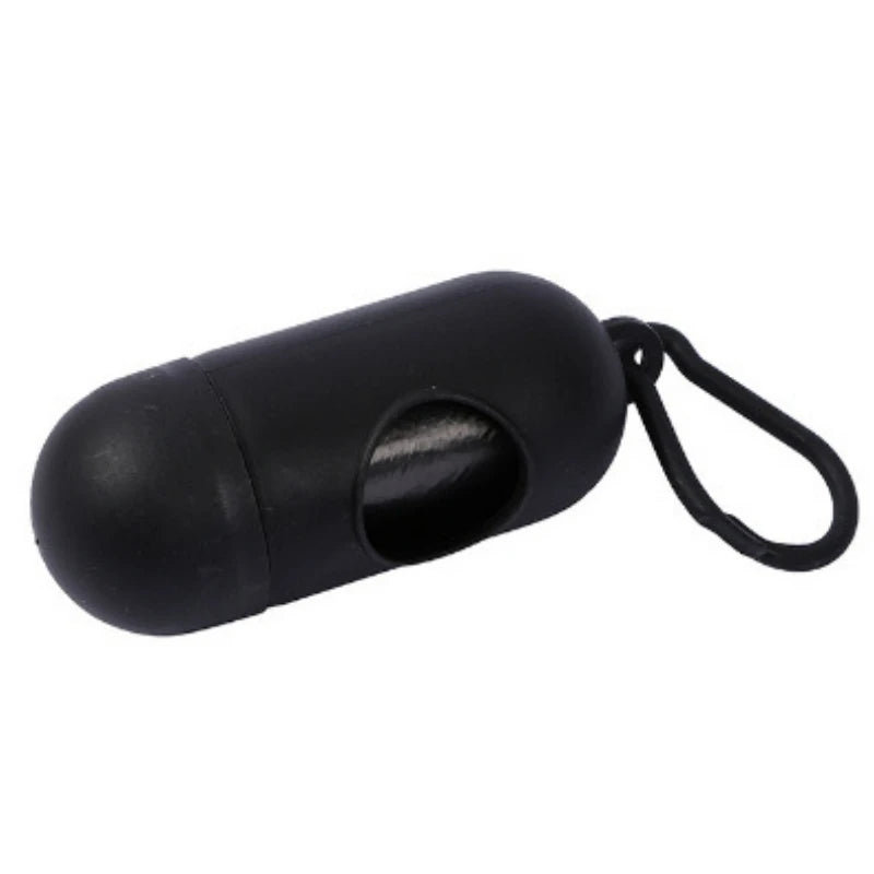 Portable Dog Poop Bag Holder Capsule Shape Dispenser