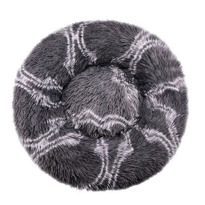 Round Plush Pet Bed for Large and Medium Dogs