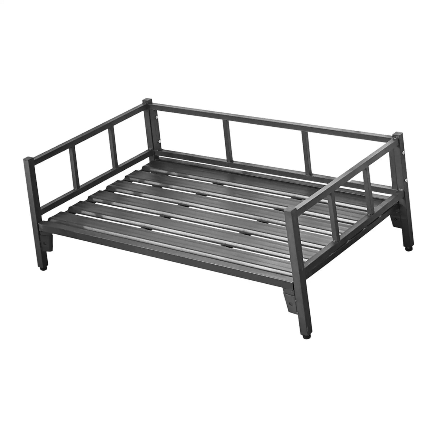 Adjustable Dog Bed with Rails and Non-Slip Feet