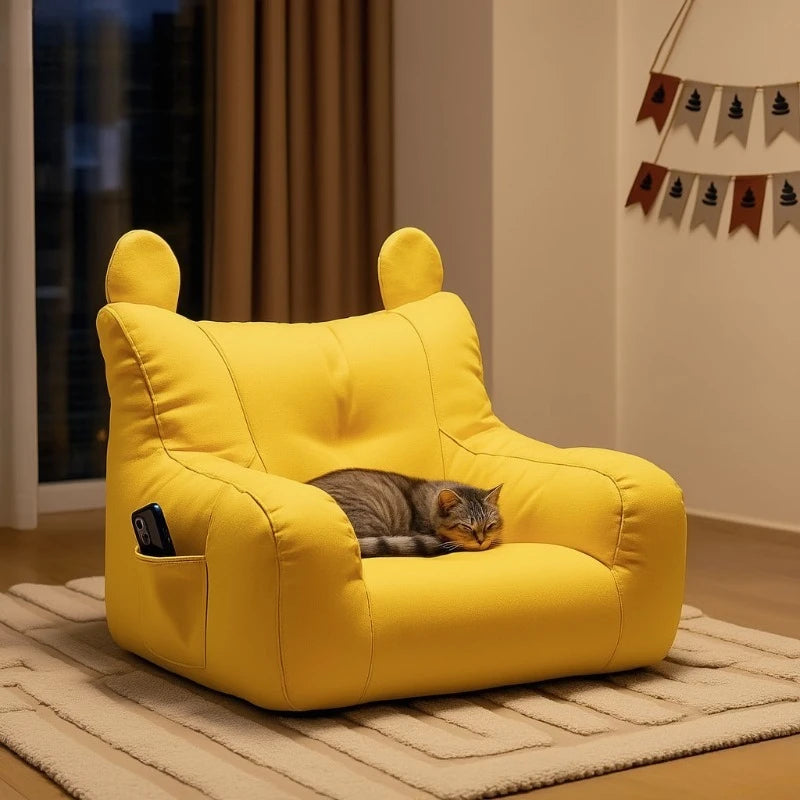 Cartoon Cat Sofa Bed Detachable Washable Indoor Pet Bed