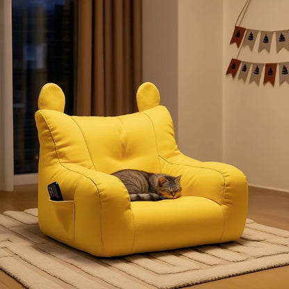 Cartoon Cat Sofa Bed Detachable Washable Indoor Pet Bed