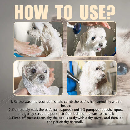 Anti Flea Dog Shampoo for Itching, Odor and Mite Removal