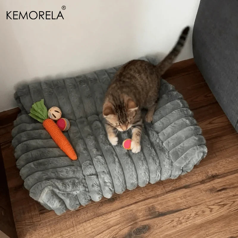 Cat Sofa Bed Soft Polyester Pet Bed Small Medium