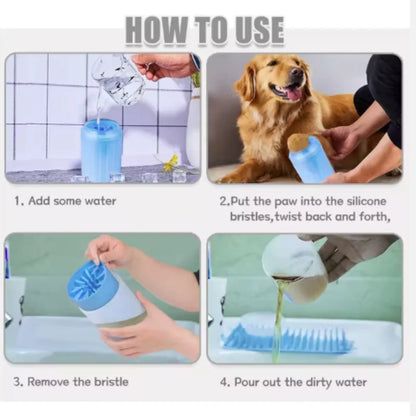Dog Paw Cleaner Cup Soft Silicone Foot Washing Brush
