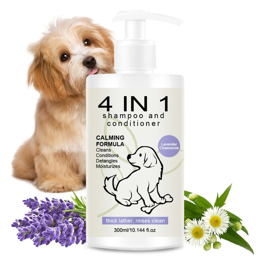 4-in-1 Pet Shampoo and Conditioner for Dogs and Cats