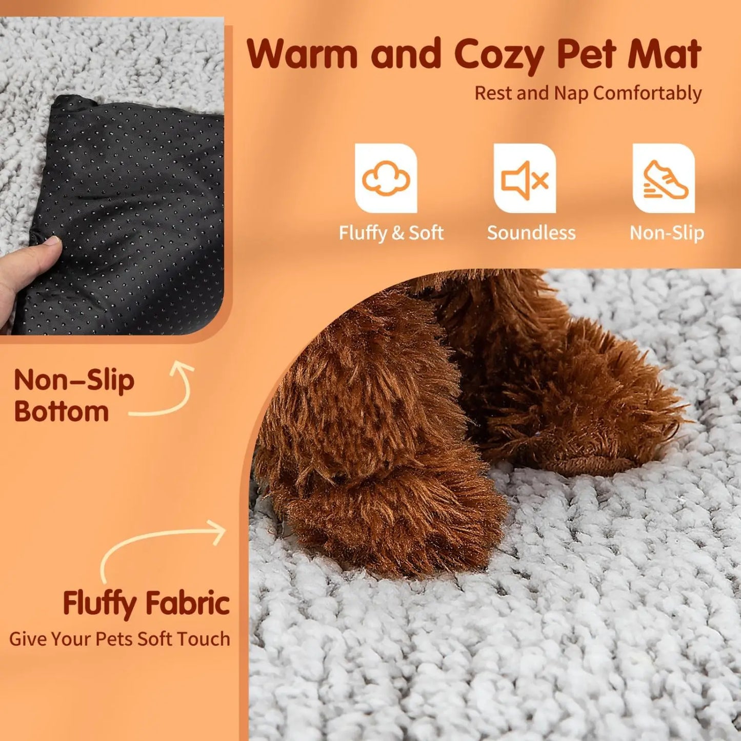 Self Heating Pet Mat Soft Dog and Cat Bed