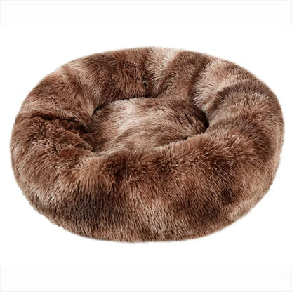 Round Plush Pet Bed for Large and Medium Dogs