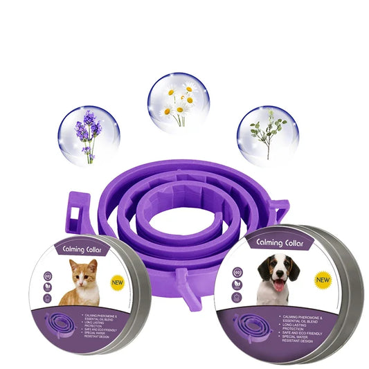 Calming Pet Collar for Cats and Dogs – Adjustable