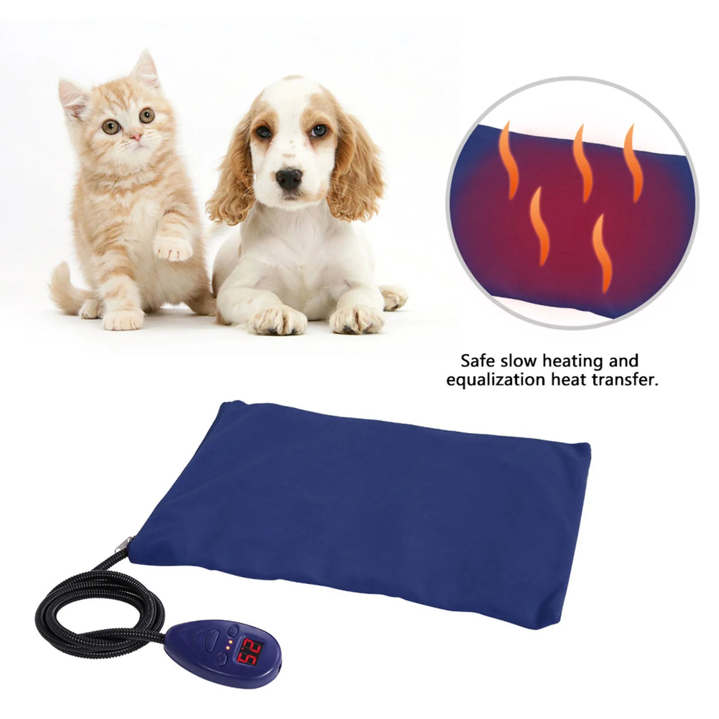 12V Waterproof Pet Heating Pad Chew Resistant Heat Mat