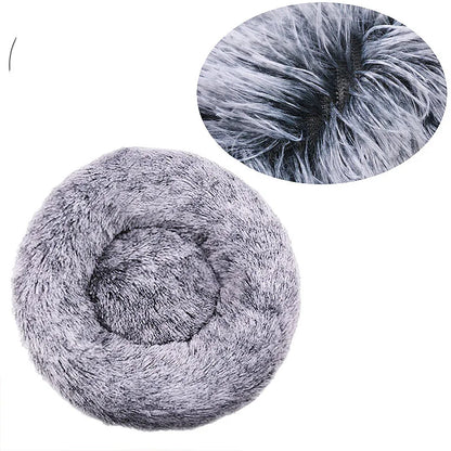 Round Plush Pet Bed for Large and Medium Dogs