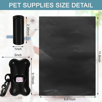 150 Count Dog Poop Bags with Bone Dispenser