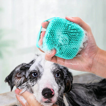 Soft Silicone Pet Bathing Brush for Dog and Cat Grooming